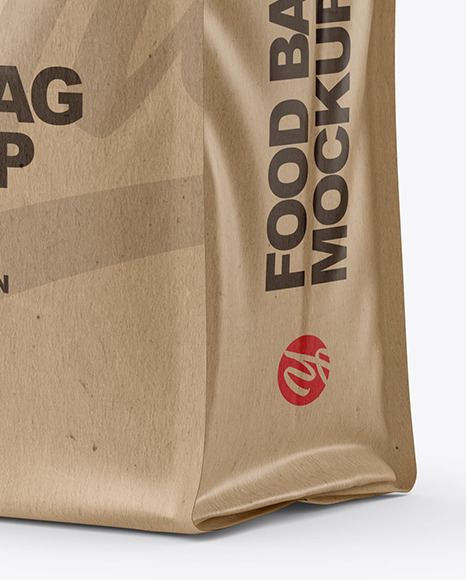 Kraft Food Bag Mockup