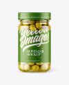 Clear Glass Jar with Olives Mockup Clear Glass Jar with Olives Mockup