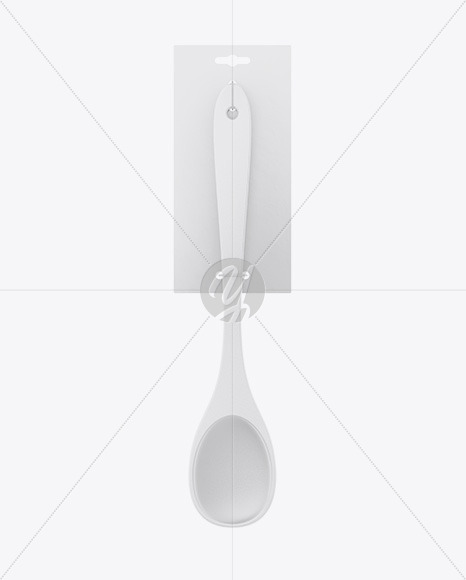 Plastic Kitchen Spoon Mockup