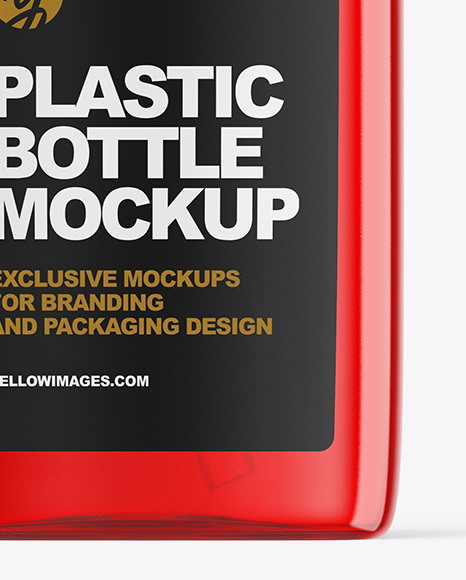 Plastic Bottle with Pump Mockup