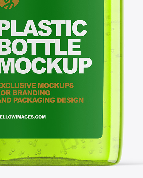 Plastic Bottle with Pump Mockup