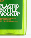 Plastic Bottle with Pump Mockup