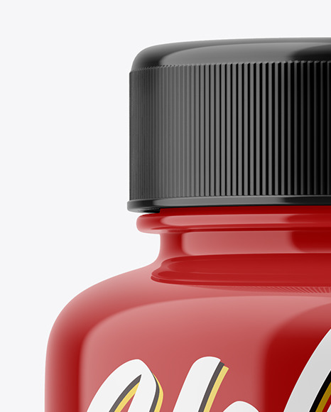 Glossy Pills Bottle Mockup