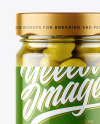 Clear Glass Jar with Olives Mockup