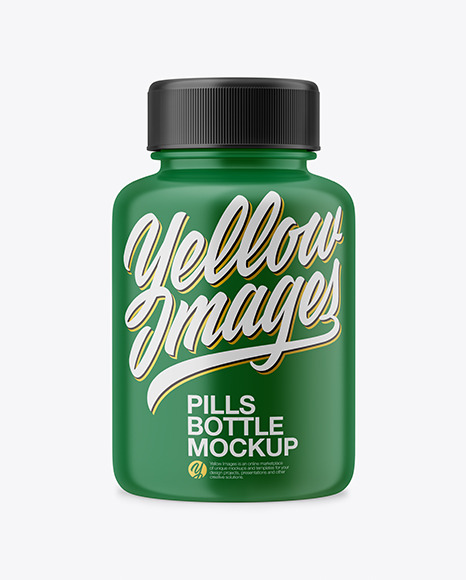 Matte Pills Bottle Mockup