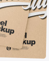 Two Kraft Labels With Rope Mockup