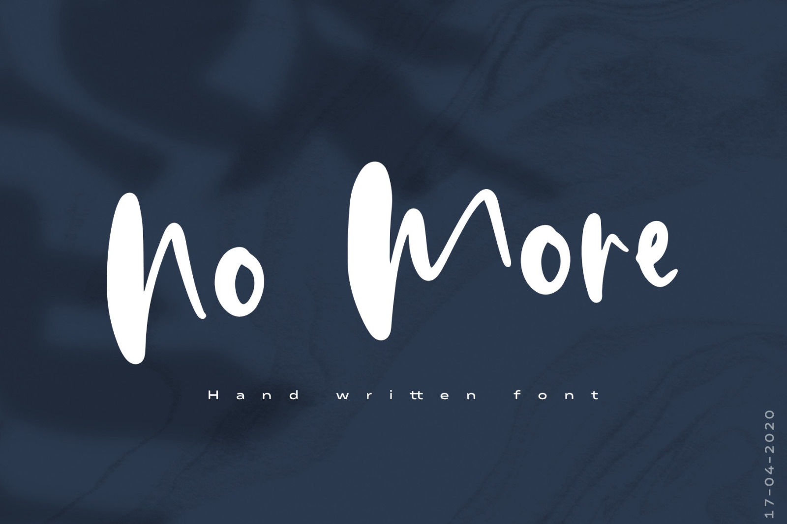 No More | Hand written Font