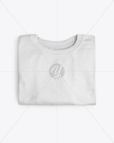 Folded Sweatshirt Mockup - Top View