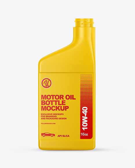 Motor Oil Bottle Mockup