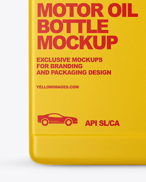 Motor Oil Bottle Mockup