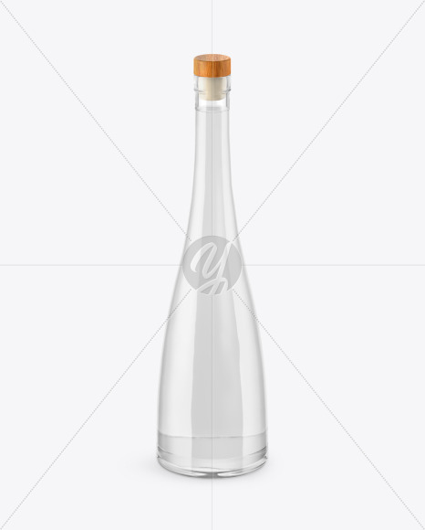 Clear Glass Bottle Mockup