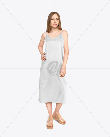 Girl in a Dress Mockup