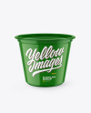 Glossy Plastic Pail Mockup