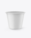 Matte Plastic Pail Mockup