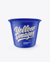 Matte Plastic Pail Mockup