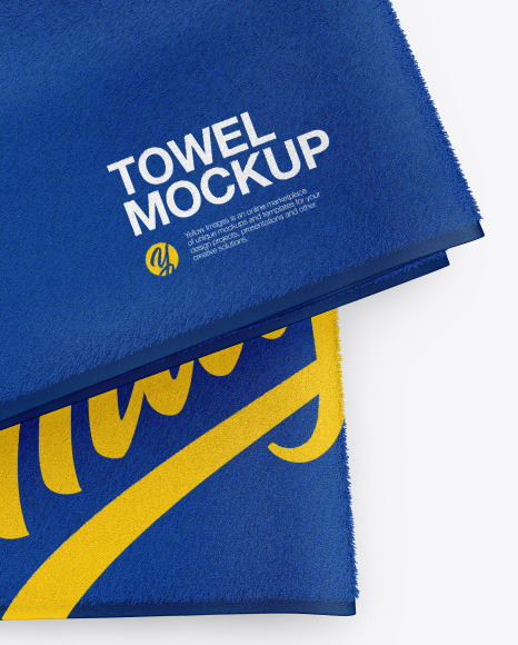 Folded Towel Mockup