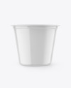 Glossy Plastic Pail Mockup