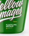 Glossy Plastic Pail Mockup