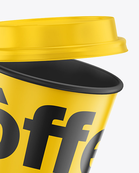 Matte Coffee Cup Mockup Matte Coffee Cup Mockup