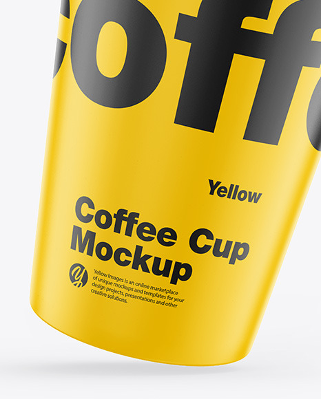 Matte Coffee Cup Mockup Matte Coffee Cup Mockup