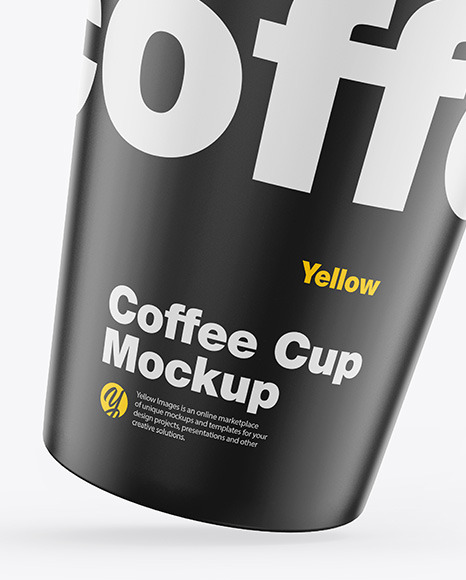 Matte Coffee Cup Mockup Matte Coffee Cup Mockup