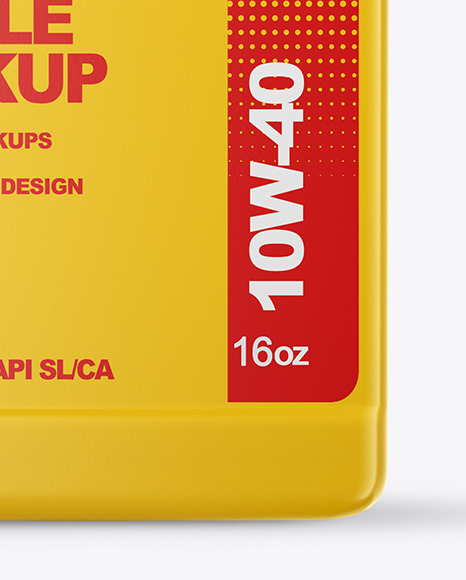 Motor Oil Bottle Mockup