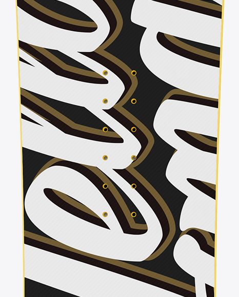 Matte Snowboard Mockup - Front & Back View