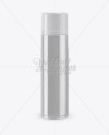 Glossy Metallic Shaving Foam Bottle With Cap Mockup