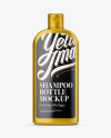 Matte Metallic Shampoo Bottle Mockup Matte Metallic Shampoo Bottle Mockup