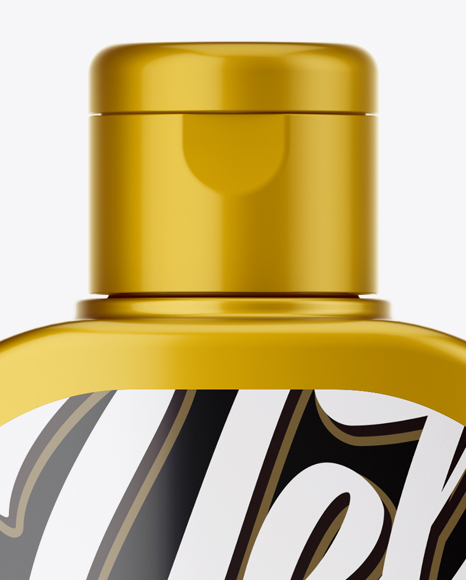 Matte Metallic Shampoo Bottle Mockup Matte Metallic Shampoo Bottle Mockup