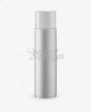 Matte Metallic Shaving Foam Bottle With Cap Mockup