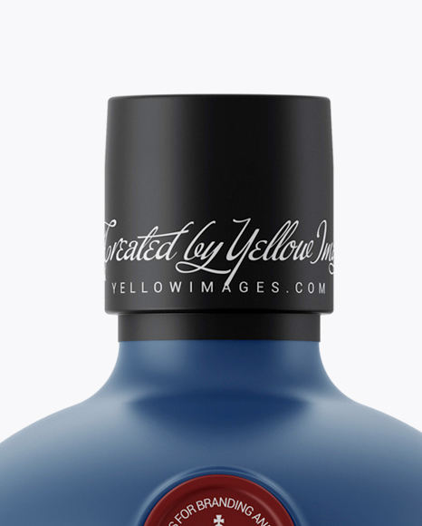 Matte Ceramic Rum Bottle Mockup