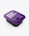 Dipping Sauce With Glossy Closure Mockup (High-Angle Shot)