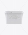 Glossy Butter Tub Mockup - Front View