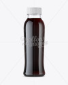 Plastic Bottle With Cola Mockup - Front View