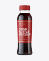 Plastic Bottle With Cola Mockup - Front View