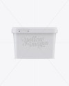 Matte Butter Tub Mockup - Front View