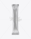 Metallic Stick Sachet Mockup - Front View