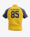 Men’s Rugby Jersey Mockup - Back View