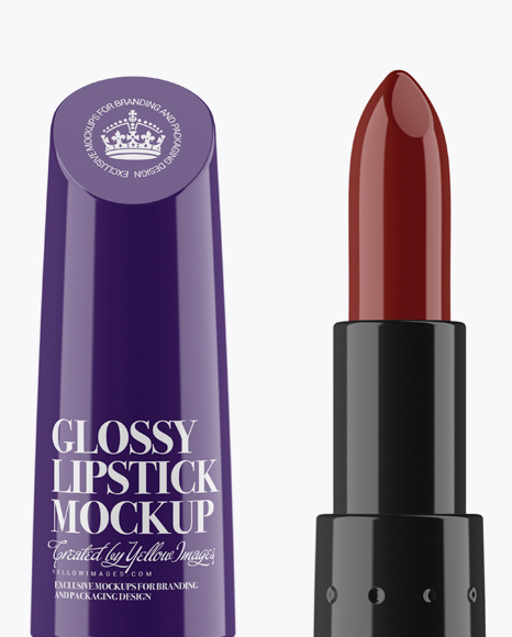 Glossy Lipstick Mockup