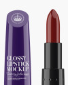 Glossy Lipstick Mockup