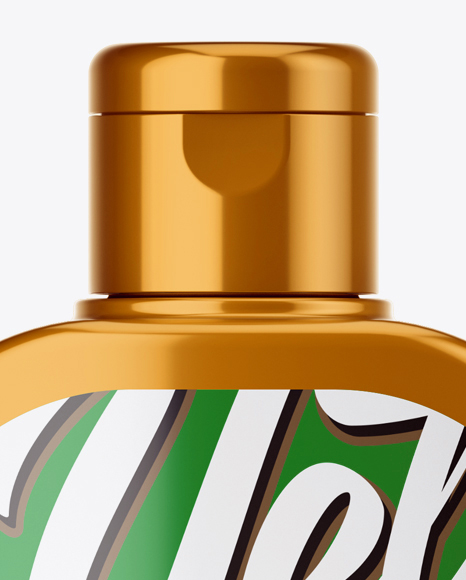 Metallic Shampoo Bottle Mockup