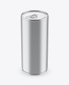 1L Metallic Aluminium Can Mockup (High-Angle Shot)