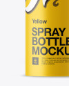 Matte Spray Bottle With Transparent Cap Mockup