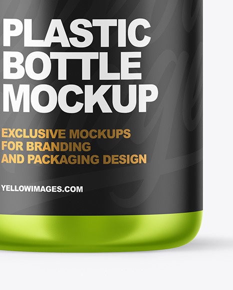 Metallic Bottle with Pump Mockup