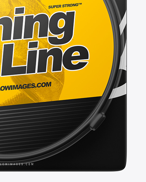 Fishing Line Mockup - Front View