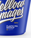 Matte Plastic Pail Mockup