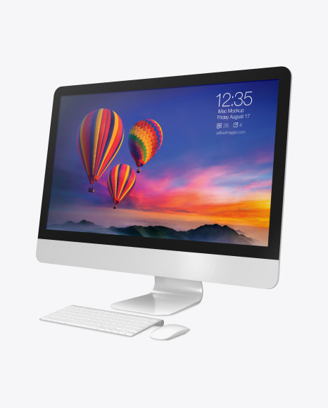 iMac Pro Mockup - Right Side View