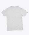 Melange T-Shirt with V-Neck Mockup