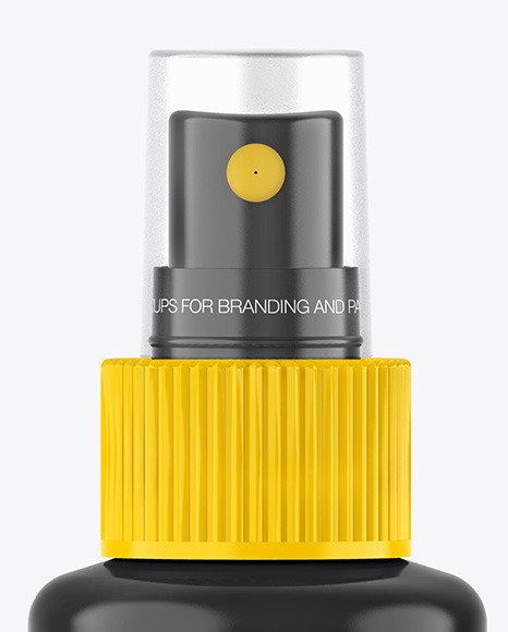 Glossy Spray Bottle Mockup